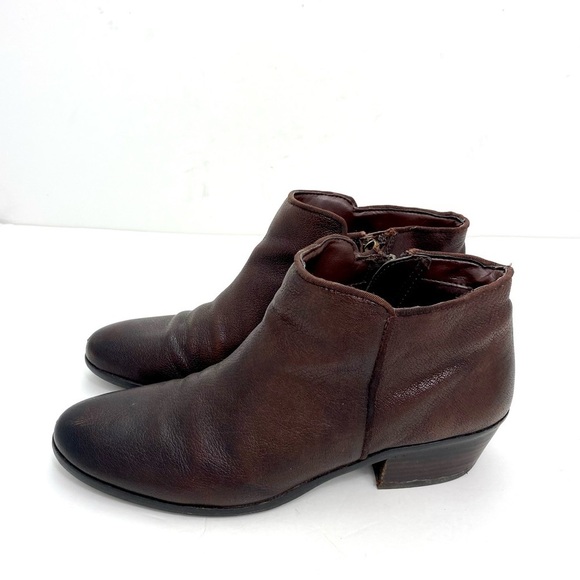 SAM Edelman Petty Ankle Chelsea Bootie in Dark Brown - Picture 6 of 10